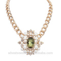 2015 Wholesale Diamond Gold Chain Bling Luxury Necklace For Women/Ladies